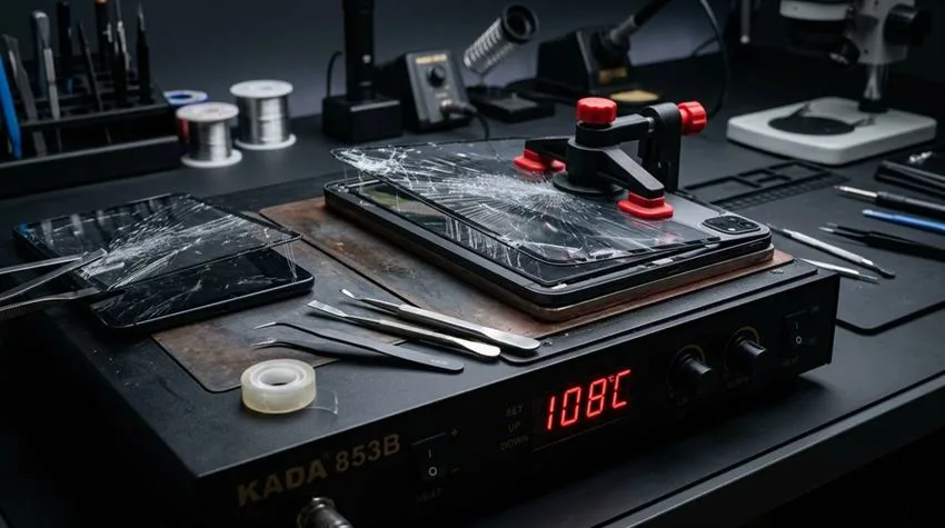 Isıtmalı Tablet Ön Cam Ayırma ve OCA Ekran Revizyonu